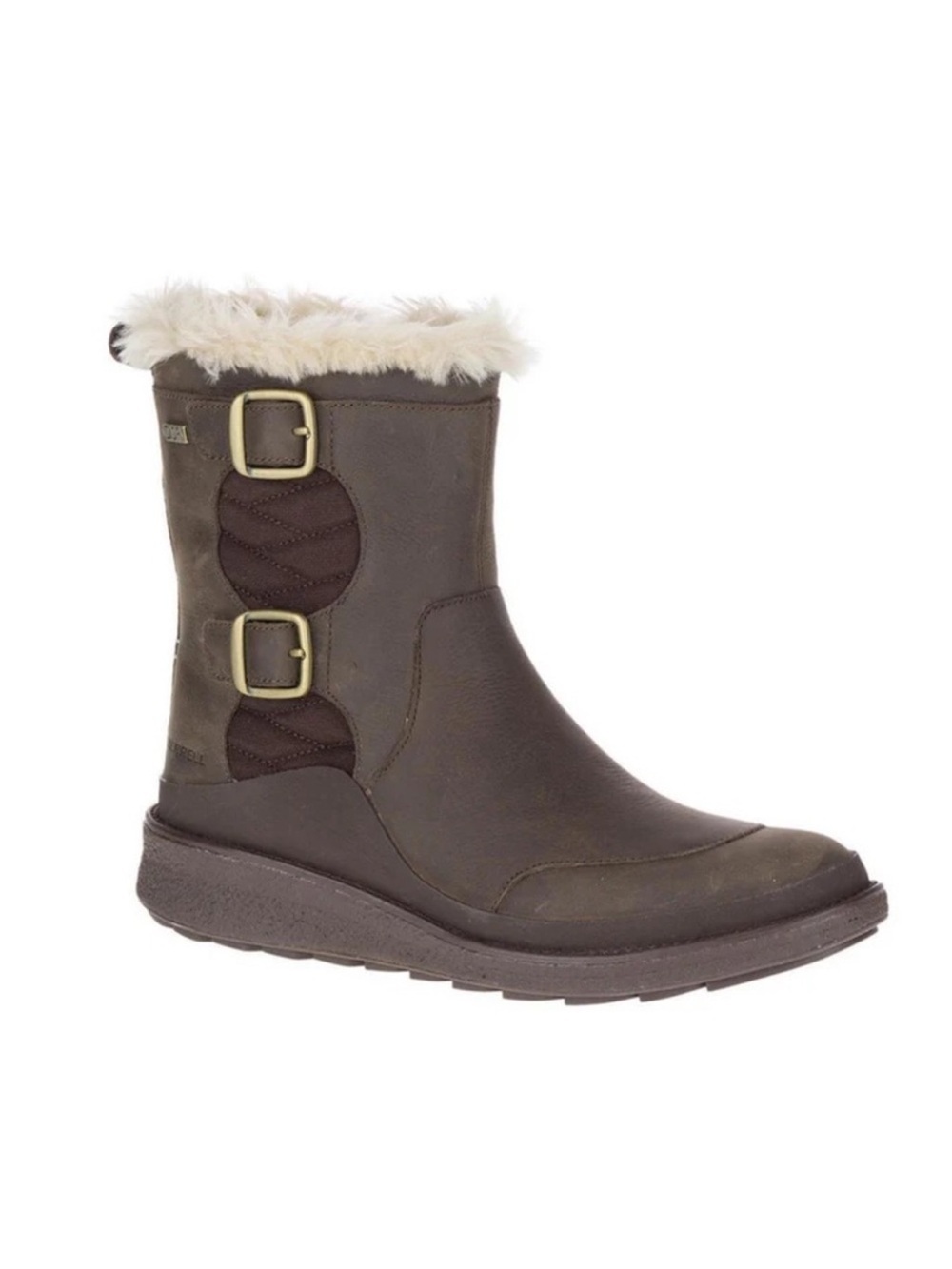 Merrell Women’s Tremblant Ezra Buckle Polar Waterproof Boots Espresso Size 7.5